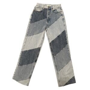 PacSun Boyfriend Fit Patchwork High-Waisted Jeans